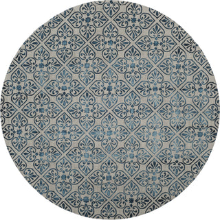 Safavieh Dip Dye 101 Grey/Charcoal Area Rug Round