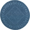 Safavieh Dip Dye 151 Navy Blue Area Rug Round