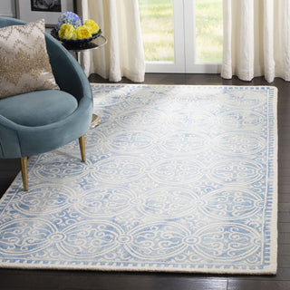 Safavieh Dip Dye 211 Blue/Ivory Area Rug Room Scene Feature