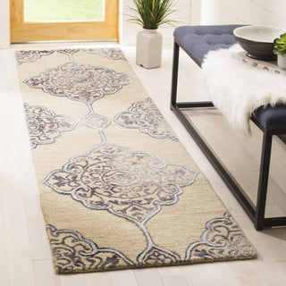 Safavieh Dip Dye 510 Beige/Blue Area Rug Room Scene Feature