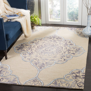 Safavieh Dip Dye 510 Beige/Blue Area Rug Room Scene