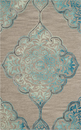 Safavieh Dip Dye 510 Grey/Turquoise Area Rug 