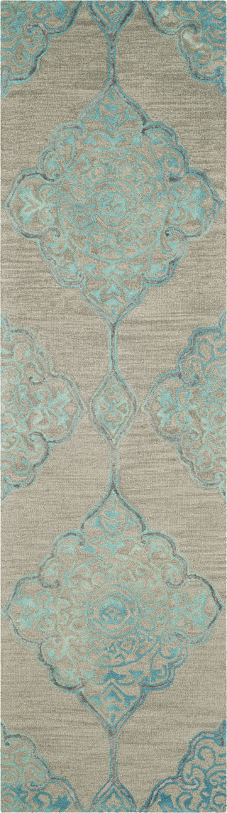 Safavieh Dip Dye 510 Grey/Turquoise Area Rug Runner