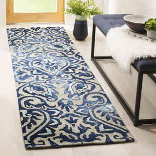 Safavieh Dip Dye 511 Royal Blue/Beige Area Rug Room Scene