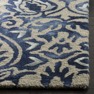 Safavieh Dip Dye 511 Royal Blue/Beige Area Rug Detail