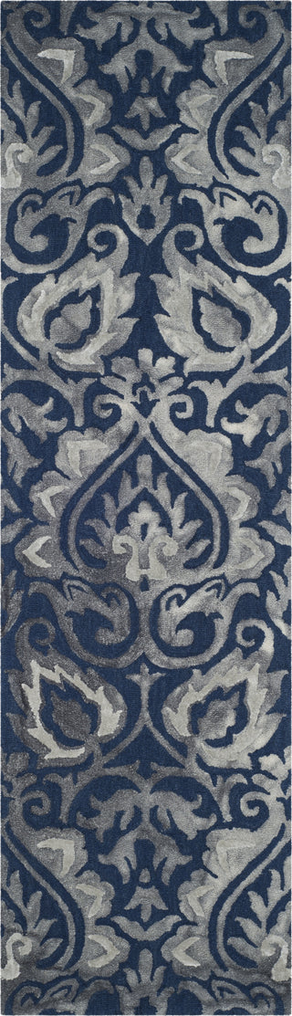 Safavieh Dip Dye 511 Navy/Grey Area Rug Runner