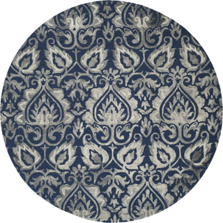 Safavieh Dip Dye 511 Navy/Grey Area Rug Round