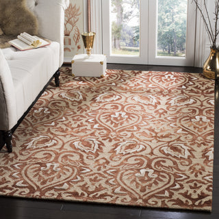 Safavieh Dip Dye 511 Copper/Beige Area Rug Room Scene Feature