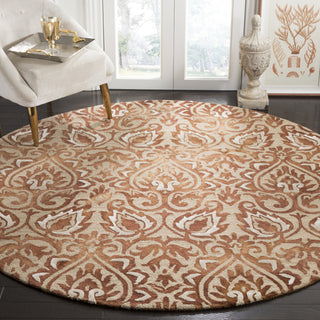 Safavieh Dip Dye 511 Copper/Beige Area Rug Room Scene