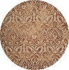 Safavieh Dip Dye 511 Copper/Beige Area Rug Round