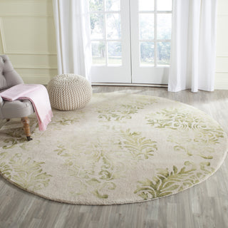 Safavieh Dip Dye 516 Beige/Green Area Rug Room Scene