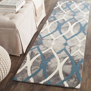 Safavieh Dip Dye 534 Grey/Ivory Blue Area Rug Room Scene