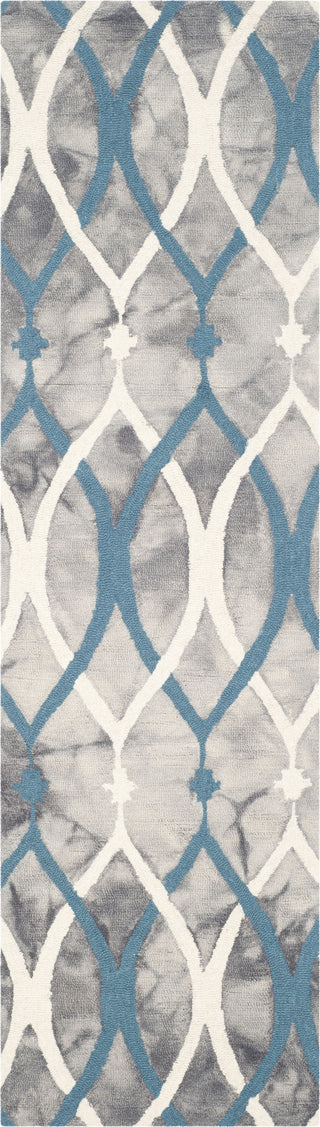 Safavieh Dip Dye 534 Grey/Ivory Blue Area Rug Runner