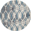 Safavieh Dip Dye 534 Grey/Ivory Blue Area Rug Round
