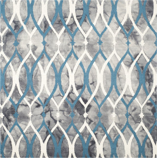 Safavieh Dip Dye 534 Grey/Ivory Blue Area Rug Square