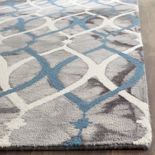 Safavieh Dip Dye 534 Grey/Ivory Blue Area Rug Detail