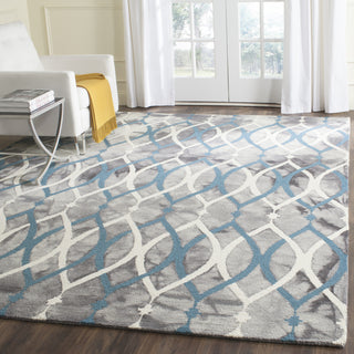 Safavieh Dip Dye 534 Grey/Ivory Blue Area Rug Room Scene