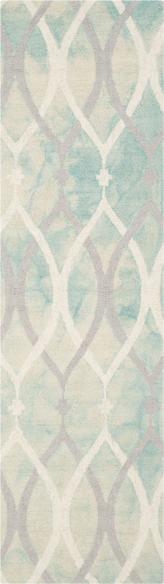 Safavieh Dip Dye 534 Green/Ivory Grey Area Rug Runner