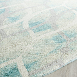 Safavieh Dip Dye 534 Green/Ivory Grey Area Rug Detail