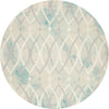 Safavieh Dip Dye 534 Green/Ivory Grey Area Rug Round