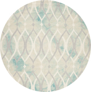 Safavieh Dip Dye 534 Green/Ivory Grey Area Rug Round