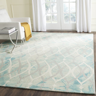 Safavieh Dip Dye 534 Green/Ivory Grey Area Rug Room Scene