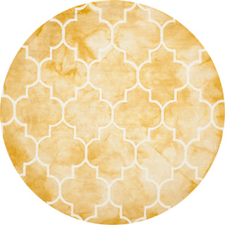 Safavieh Dip Dye 535 Gold/Ivory Area Rug Round