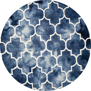 Safavieh Dip Dye 535 Navy/Ivory Area Rug Round