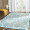 Safavieh Dip Dye 536 Turquoise/Ivory Area Rug Room Scene