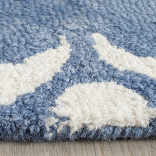 Safavieh Dip Dye 536 Blue/Ivory Area Rug Detail