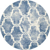 Safavieh Dip Dye 536 Blue/Ivory Area Rug Round