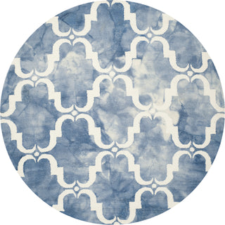 Safavieh Dip Dye 536 Blue/Ivory Area Rug Round