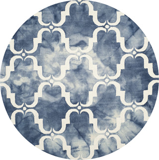 Safavieh Dip Dye 536 Navy/Ivory Area Rug Round