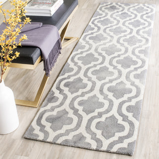 Safavieh Dip Dye 537 Grey/Ivory Area Rug Room Scene