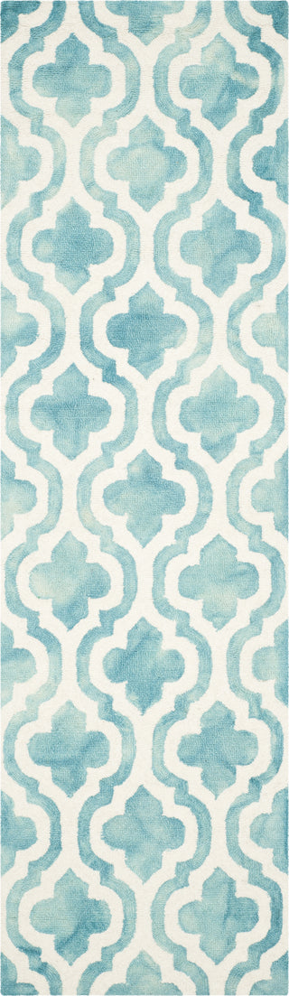 Safavieh Dip Dye 537 Turquoise/Ivory Area Rug Runner