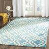 Safavieh Dip Dye 537 Turquoise/Ivory Area Rug Room Scene Feature