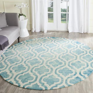 Safavieh Dip Dye 537 Turquoise/Ivory Area Rug Room Scene