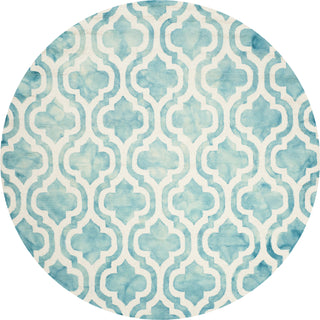 Safavieh Dip Dye 537 Turquoise/Ivory Area Rug Round