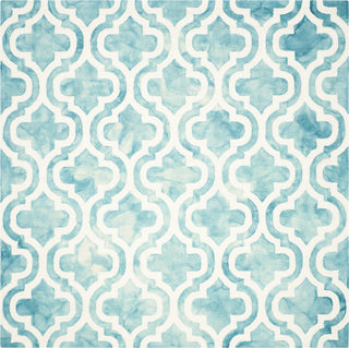 Safavieh Dip Dye 537 Turquoise/Ivory Area Rug Square