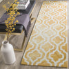 Safavieh Dip Dye 537 Gold/Ivory Area Rug Room Scene