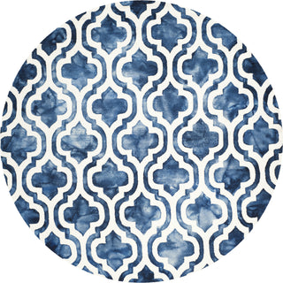 Safavieh Dip Dye 537 Navy/Ivory Area Rug Round