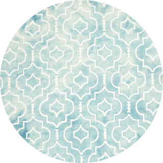 Safavieh Dip Dye 538 Turquoise/Ivory Area Rug Round