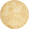 Safavieh Dip Dye 538 Gold/Ivory Area Rug Round