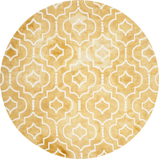 Safavieh Dip Dye 538 Gold/Ivory Area Rug Round