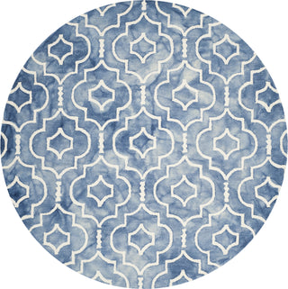 Safavieh Dip Dye 538 Blue/Ivory Area Rug Round