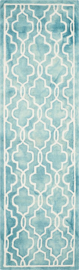 Safavieh Dip Dye 539 Turquoise/Ivory Area Rug Runner