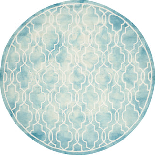 Safavieh Dip Dye 539 Turquoise/Ivory Area Rug Round