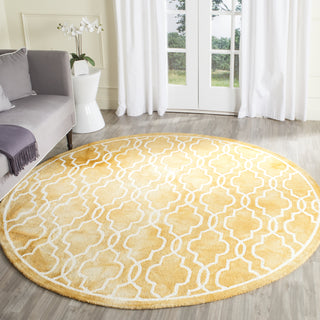 Safavieh Dip Dye 539 Gold/Ivory Area Rug Room Scene