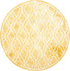 Safavieh Dip Dye 539 Gold/Ivory Area Rug Round