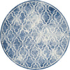 Safavieh Dip Dye 539 Blue/Ivory Area Rug Round